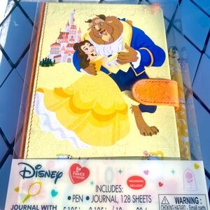 Disney Princess Beauty and The Beast Journal Set and Zipper pouch set New